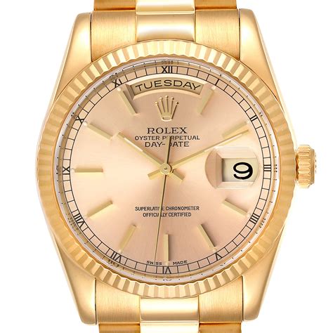 rolex president white gold watch|Rolex watches presidential gold.